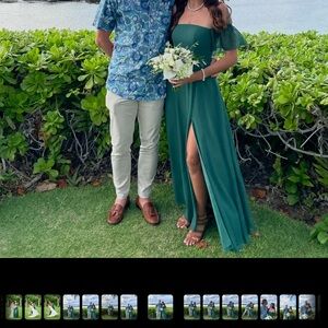 Azazie Green Bridesmaid Dress